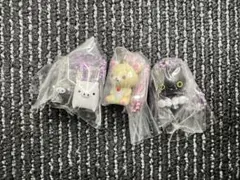 サンエックスユニバースチャ−厶つきグミ　コリラックマ　モノクロブー　靴下にゃんこ