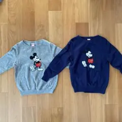 110 100 ミッキーセーター　2枚セット