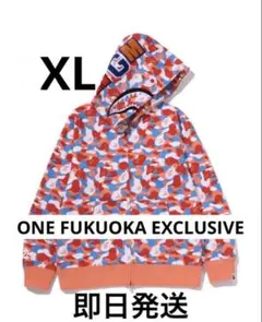 ノベルティ付き BAPE ONE FUKUOKA SHARK パーカー ノベルティ&バッグ付き BAPE ONE FUKUOKA SHARK パーカー - メルカリ