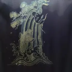 OKURA オクラ Aloha Shirt アロハ 鯉滝登り 和柄 L 希少のサムネイル