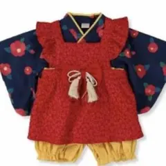 フタフタ　袴　ロンパース 70cm バースデイ