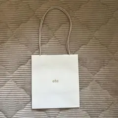 ete ショップ袋 ホワイトのサムネイル