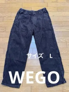 WEGO コーデュロイパンツ ダークブラウン メンズ