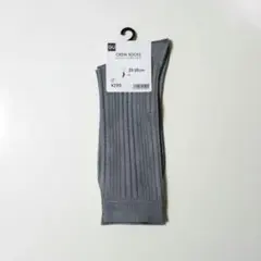 【新品】『 GU 』 シャイニーリブソックス グレー 23-25cm　レディースのサムネイル
