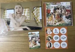 #TWICE5【通常盤】全員トレカ、モモA5ポスカ、ステッカー付き
