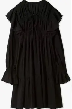 FURFUR ブラック ミニワンピース RWF0251130