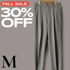 「即日発送」M adabatグレー プリーツ付き スーツスラックス