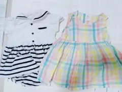 マリンワンピ☆チェック柄ワンピ