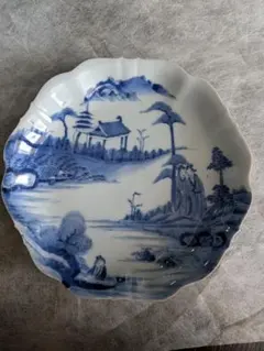 古伊万里 染付 皿 馬 瓢箪 花文様 陶磁器 - メルカリ