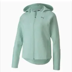 Puma レディースミントグリーン フルジップパーカー　XL