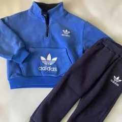 ⭐︎最終価格⭐︎ アディダス　防寒　あったかボアフリース　トレーナーとパンツ　100