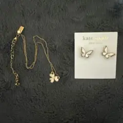 【美品】kate spade ケイトスペード　ネックレスとピアスセット
