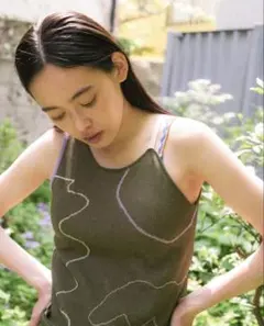 【新品未使用】miller × PAMM カップ付きキャミソール miller × PAMMの後ろ姿のカップ付きキャミソール – pamm