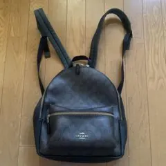 Coach ブラウンレザーリュック