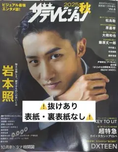 ザテレビジョン 2025秋 ⚠️抜けあり・表紙、裏表紙なし⚠️
