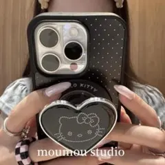 ハローキティ ブラック iPhoneケース