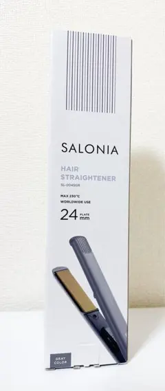 即購入⭕️SALONIA ストレートヘアアイロン24mm 新品未使用未開封 グレー