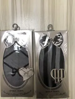 デザインタイツ 2点セット グレー系