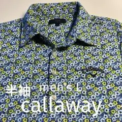 Callaway 花柄半袖ポロシャツ　L