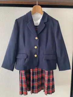 金ボタンブレザースーツタータンジャンスカ