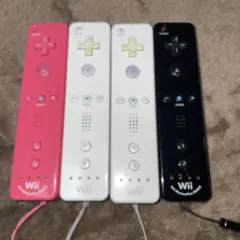 Wiiリモコン 4本セット ホワイト ブラック