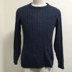 nano universe クルーネックケーブルニットのサムネイル