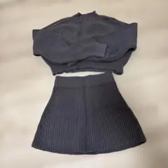 SLY グレー スカートセットアップ FREEサイズ