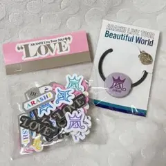 ARASHI 'LOVE' ステッカー Beautiful World ヘアゴム