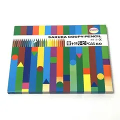 ◼︎新品◼︎【サクラ クーピーペンシル】60色　FY60 蛍光色入りのサムネイル