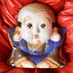 美品】昭和レトロ 福助人形の貯金箱 置物 縁起物 - メルカリ