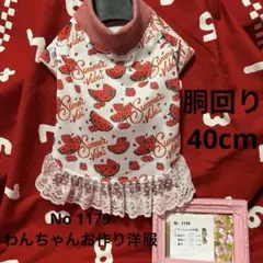 No 1179胴回り40cm❤️ワンちゃんのお作り洋服❤️可愛い洋服❣️のサムネイル