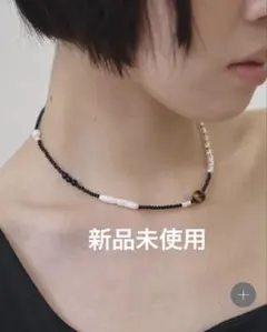 todayful_Asymmetry Mix Choker ブラック