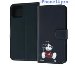 イングレム　iPhone 14 Pro 手帳型ケース ミッキーマウスのサムネイル