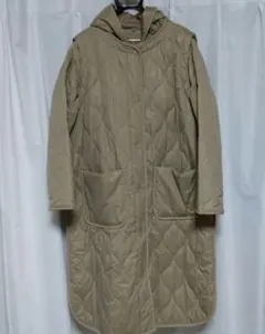 used アンコキーヌフード袖取り外しキルティングコート(ＬＬ)