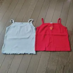 最終処分★美品★女の子キャミソール・2枚セット130センチ
