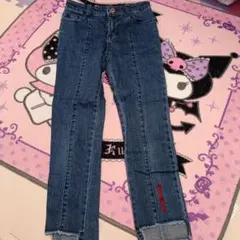 シスタージェニー ブルデニム 140cm ダメージ裾