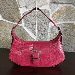未使用級】MAURO GOVERNA クロコダイル ピンク 2WAYバッグ - メルカリ