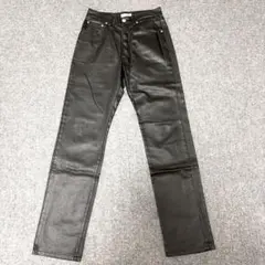 GGG pour homme JEANS ブラック コーティングパンツ