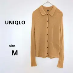 ユニクロ UNIQLO ポロカーディガン 長袖 ベージュ系 レディース サイズM