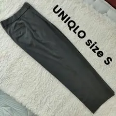 UNIQLO size S タックワイドパンツ グレー 460311 ユニクロ