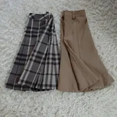 BURBERRY LONDON バーバリー　Dカン付き膝丈スカート