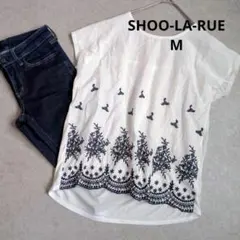 シューラルー スカラップ裾 刺繍 カットソー プルオーバー Tシャツのサムネイル