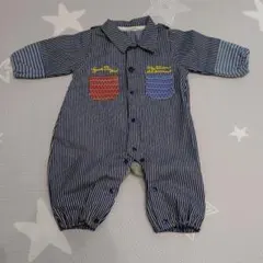 ストライプロンパース 60〜70