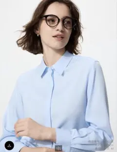 新品未使用3枚セット UNIQLO レーヨンブラウス ストライプシャツ 長袖 