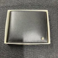 未使用　AIGNER 二つ折り財布 ブラック レザーのサムネイル
