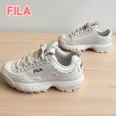 FILA DISRUPTOR 2 TAPEY TAPE ロゴ 厚底 22.5cm