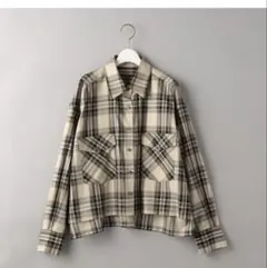 UNITEDARROWSコットンセルロース チェック ショートシャツ