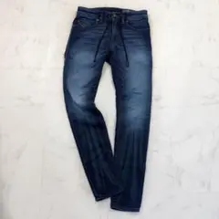 ディーゼル　イタリア製　ジョグジーンズ　THOMMER 28 ドローコード　青