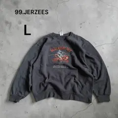 USED JERZEES スウェット L グレー アメカジ ストリート 古着