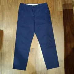 ネイビー スラックス ポリエステル製